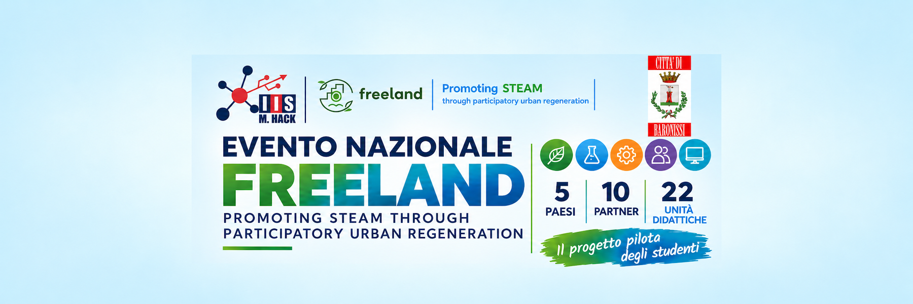 Evento nazionale FREELAND – Promoting STEAM through participatory urban regeneration